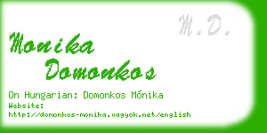 monika domonkos business card
